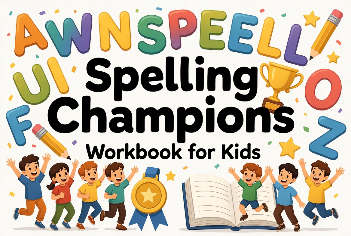 Spelling Champions Workbook for kids